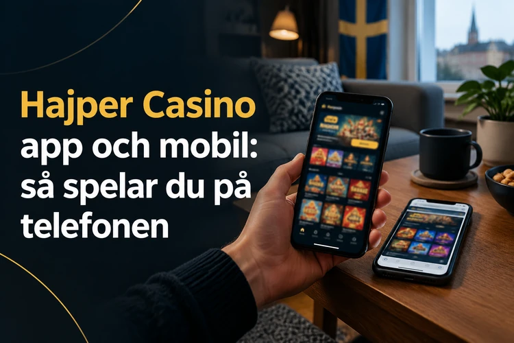 App Hajper Casino och mobil: så spelar du på telefonen