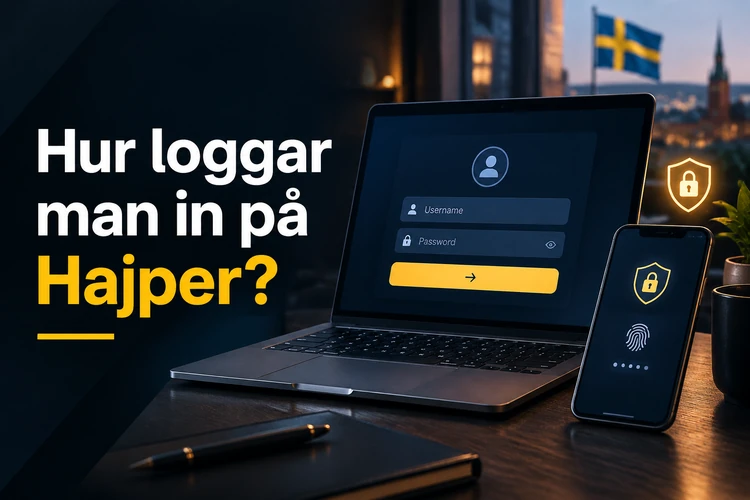 Hur loggar man in på Hajper?